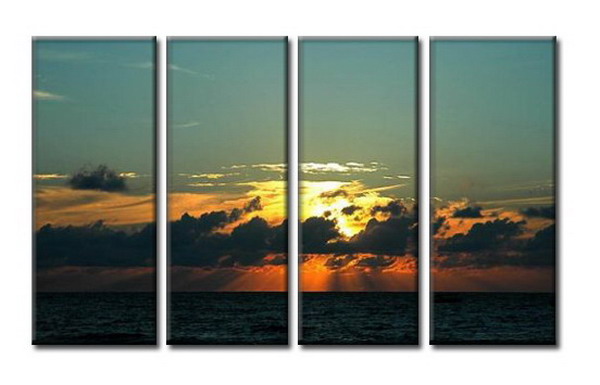 Modern Oil Paintings on canvas seascape painting -set08044