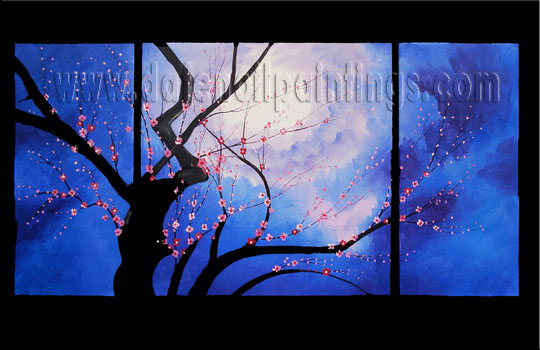 Modern Oil Paintings on canvas flower painting -set08080 Modern Oil Paintings on canvas flower painting -set08080