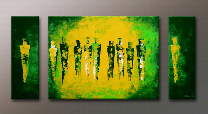 Modern Oil Paintings on canvas abstract painting -set09124 - Click Image to Close