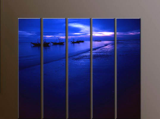 Modern Oil Paintings on canvas seascape painting -set10137