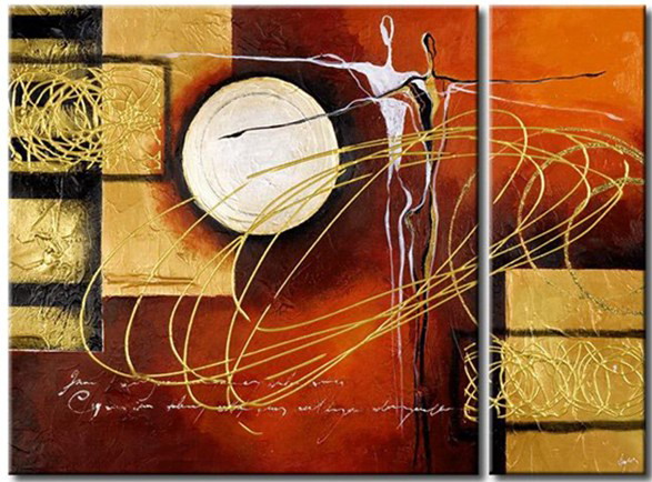 Modern Oil Paintings on canvas abstract painting -set12003