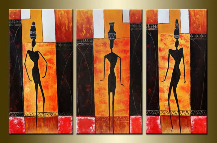 Modern Oil Paintings on canvas abstract painting -set12010