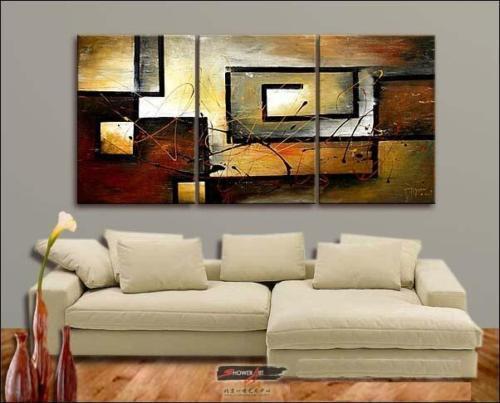 Modern Oil Paintings on canvas abstract painting -set12015
