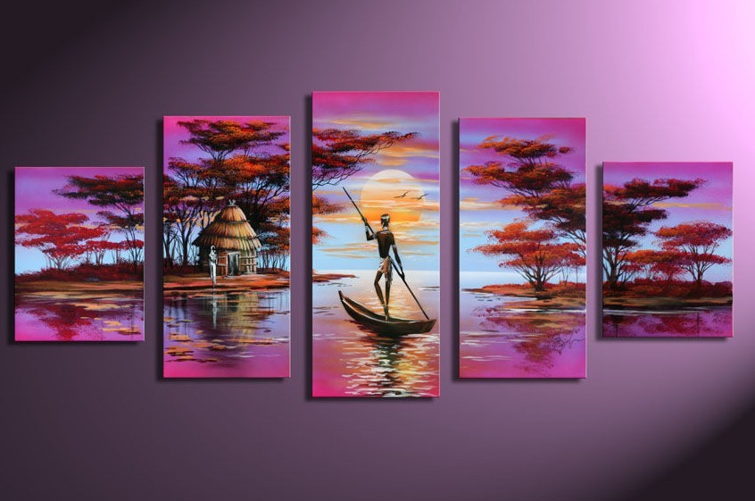 Modern Oil Paintings on canvas abstract painting -set12079