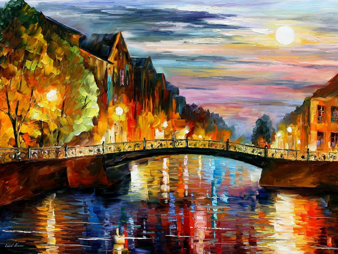 Modern impressionism palette knife oil painting kp15033 - Click Image to Close