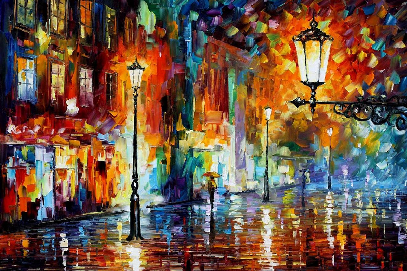 Modern impressionism palette knife oil painting