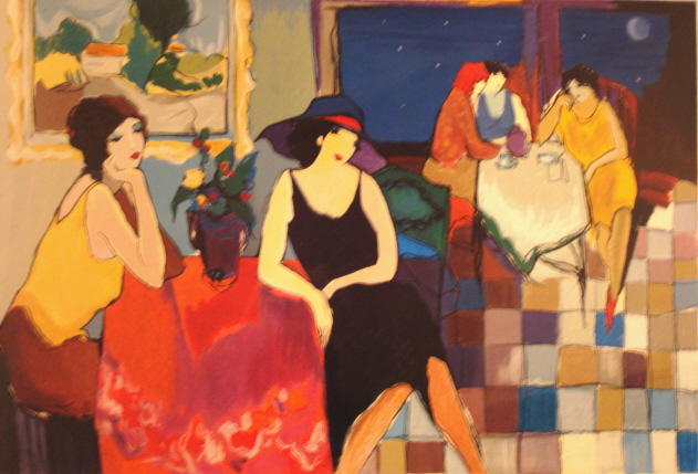 Itzchak Tarkay Oil Painting