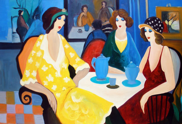 Itzchak Tarkay Oil Painting