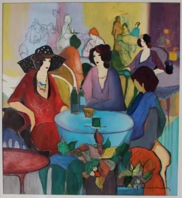 Itzchak Tarkay Oil Painting