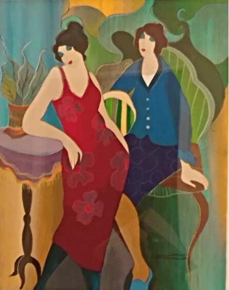 Itzchak Tarkay Oil Painting