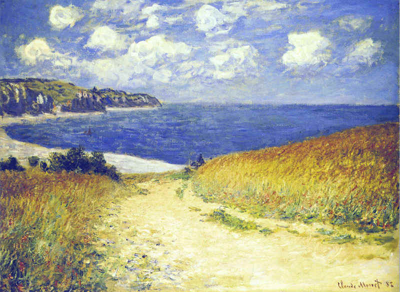 Cloude Monet Classical Oil Paintings Alley near Pourville 1882