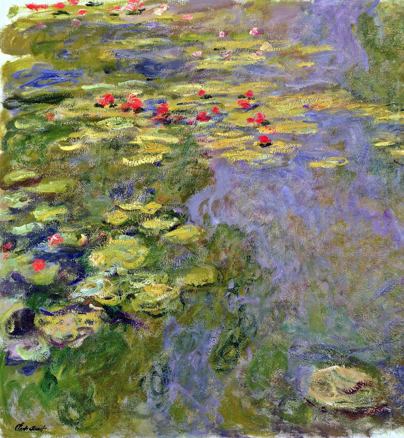 Cloude Monet Oil Painting Water Lilies 12 1919 - Click Image to Close