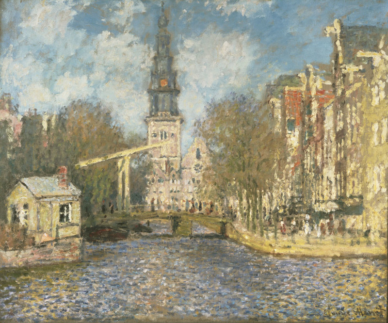 Cloude Monet Paintings Zuiderkerk in Amsterdam 1874