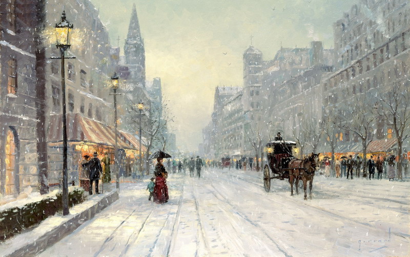 Modern Thomas Kinkade Landscape oil painting TK031