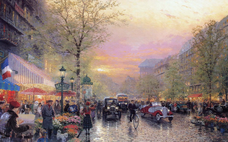 Thomas Kinkade Oil Painting