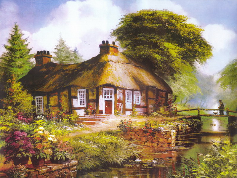 Thomas Kinkade Oil Painting
