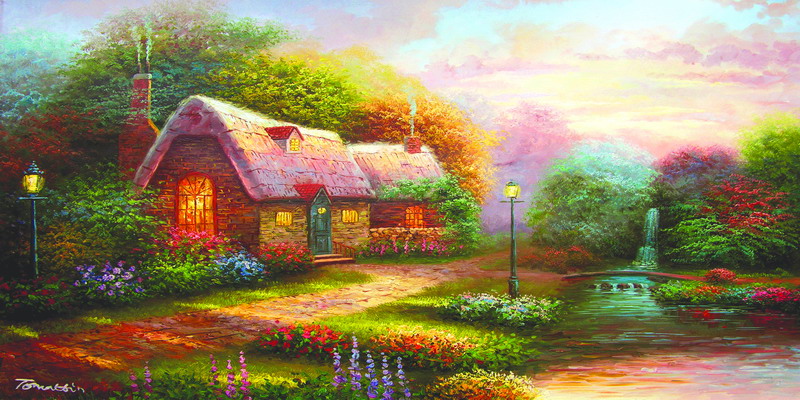 Thomas Kinkade Oil Painting