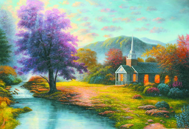 Thomas Kinkade Oil Painting