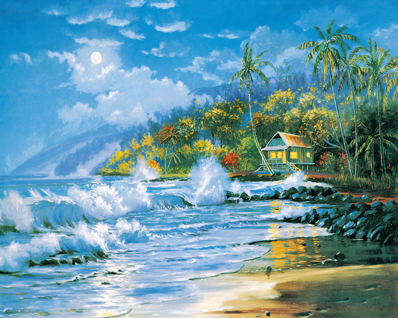 Thomas Kinkade Oil Painting