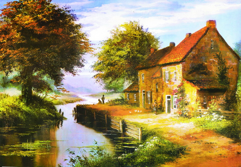 Thomas Kinkade Oil Painting