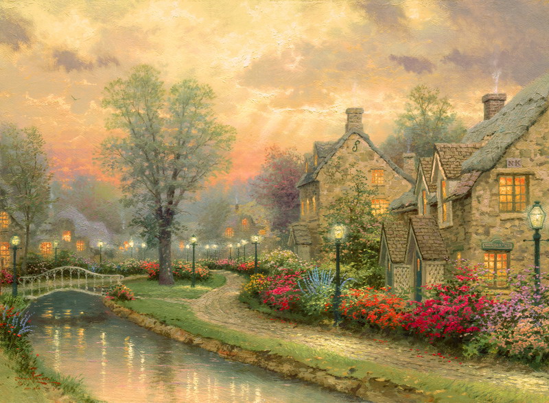 Thomas Kinkade Oil Painting