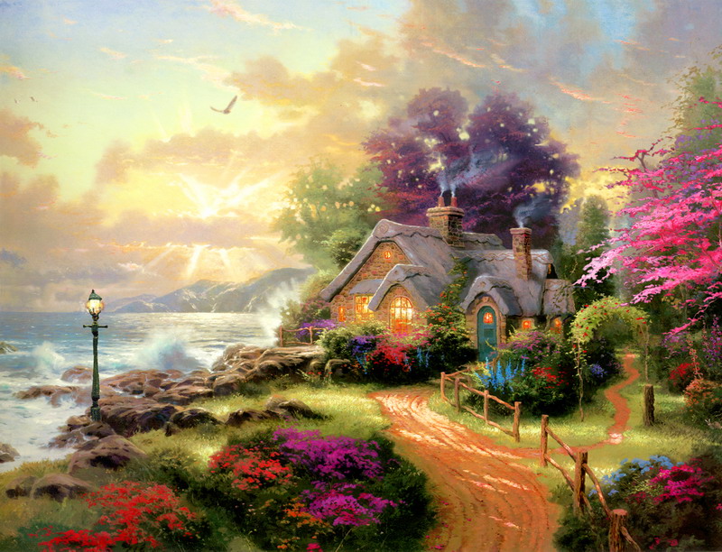 Thomas Kinkade Oil Painting