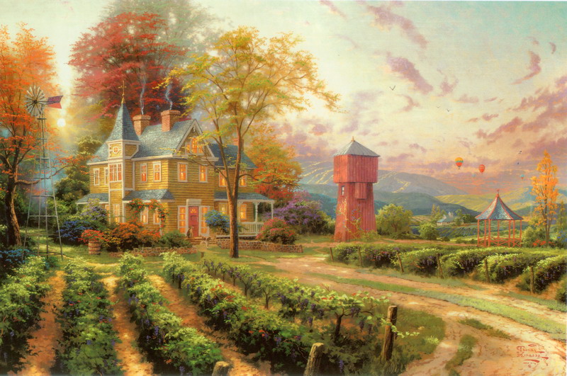 Thomas Kinkade Oil Painting