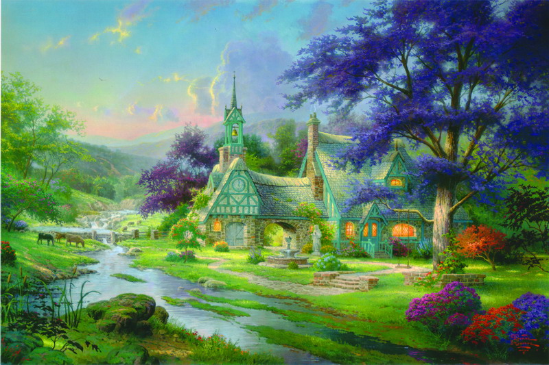 Thomas Kinkade Oil Painting