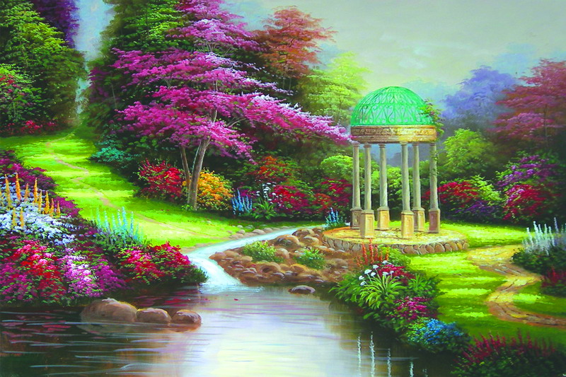 Thomas Kinkade Oil Painting