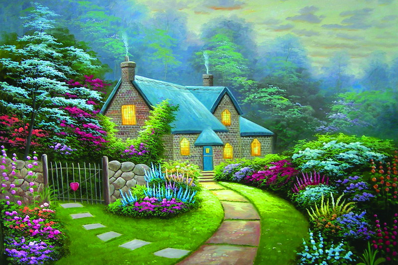Thomas Kinkade Oil Painting