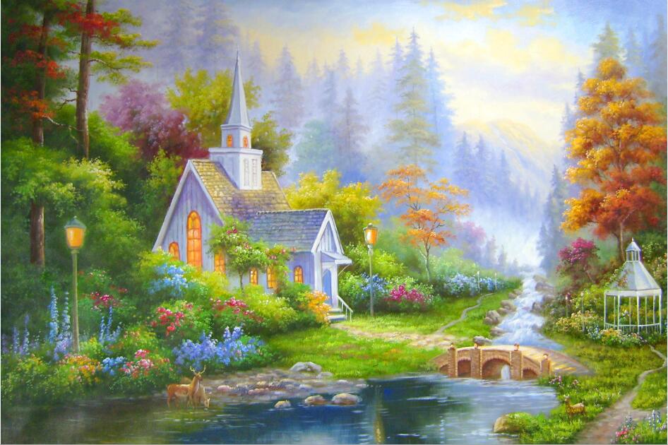 Thomas Kinkade Oil Painting