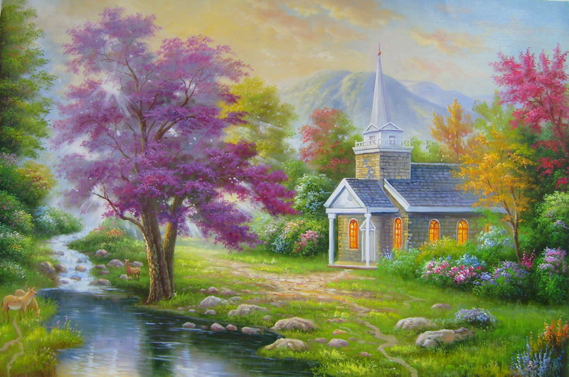 Thomas Kinkade Oil Painting