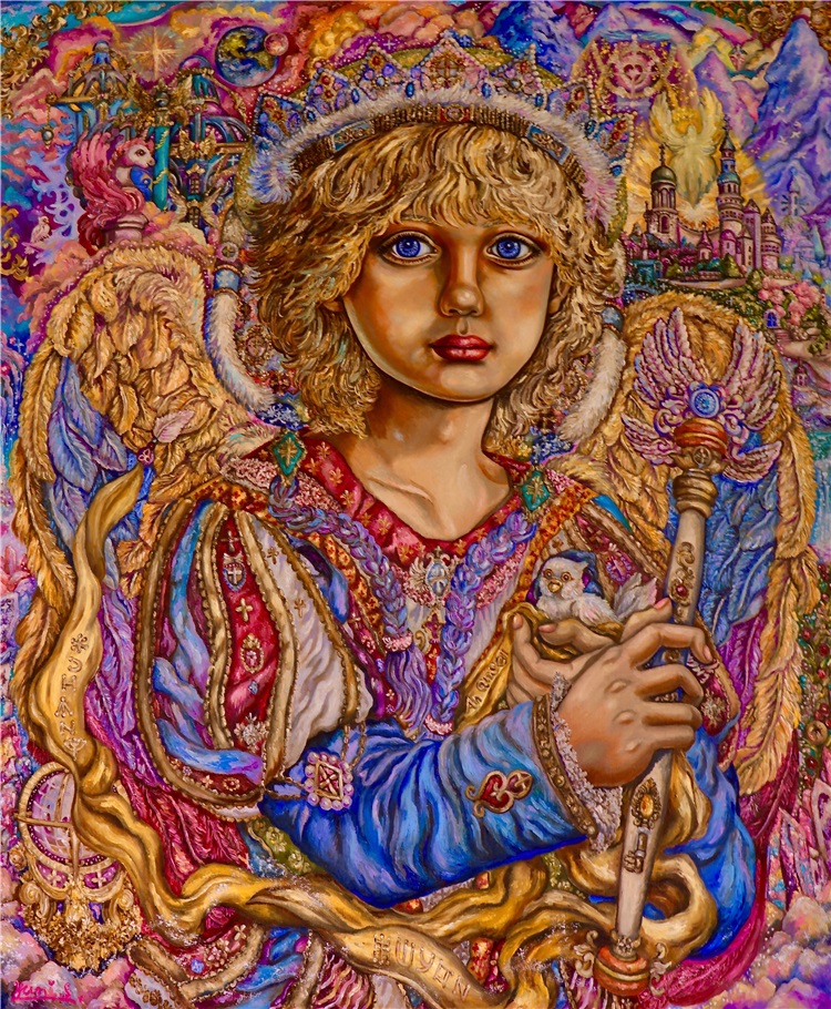Yumi Sugai Oil Painting Angel Hodiel
