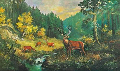 Dafen Oil Painting on canvas -animal018 Dafen Oil Painting on canvas -animal018