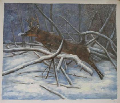 Dafen Oil Painting on canvas -animal019 Dafen Oil Painting on canvas -animal019