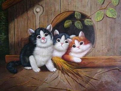 Dafen Oil Painting on canvas -animal027 Dafen Oil Painting on canvas -animal027