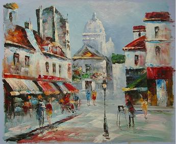 Dafen Oil Painting on canvas -building66 Dafen Oil Painting on canvas -building66