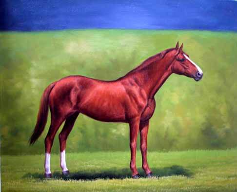 Dafen Oil Painting on canvas -horse032 Dafen Oil Painting on canvas -horse032