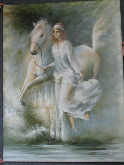 Dafen Oil Painting on canvas -horse043