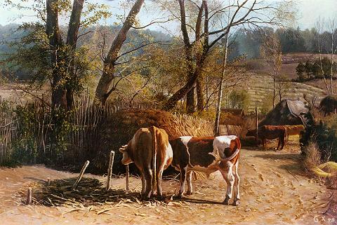 Dafen Oil Painting on canvas -horse048 Dafen Oil Painting on canvas -horse048