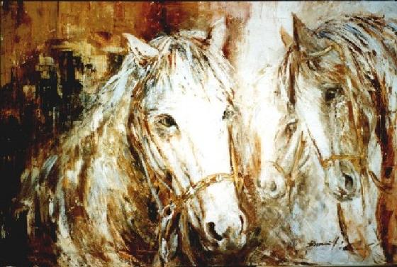 Dafen Oil Painting on canvas -horse052 Dafen Oil Painting on canvas -horse052