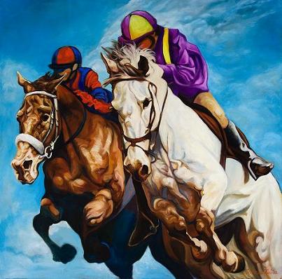 Dafen Oil Painting on canvas -horse075 Dafen Oil Painting on canvas -horse075