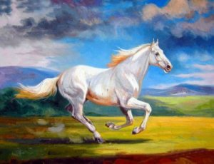 Dafen Oil Painting on canvas -horse077 Dafen Oil Painting on canvas -horse077