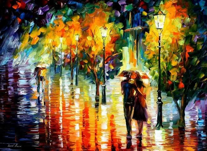 Modern impressionism palette knife oil painting kp002