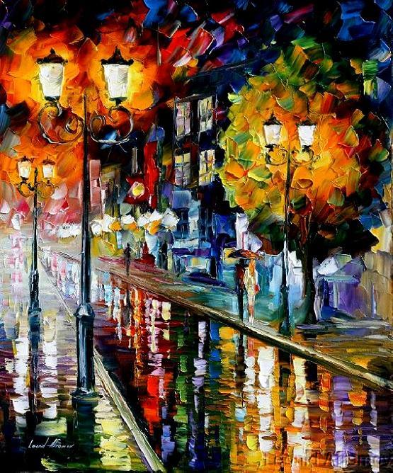 Modern impressionism palette knife oil painting kp015 - Click Image to Close