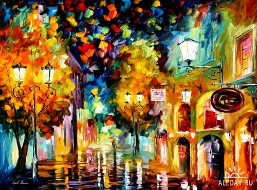 Modern impressionism palette knife oil painting kp018 - Click Image to Close