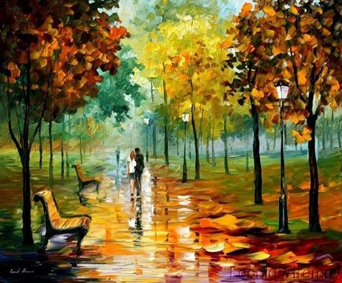 Modern impressionism palette knife oil painting