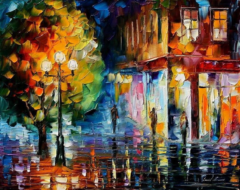 Modern impressionism palette knife oil painting