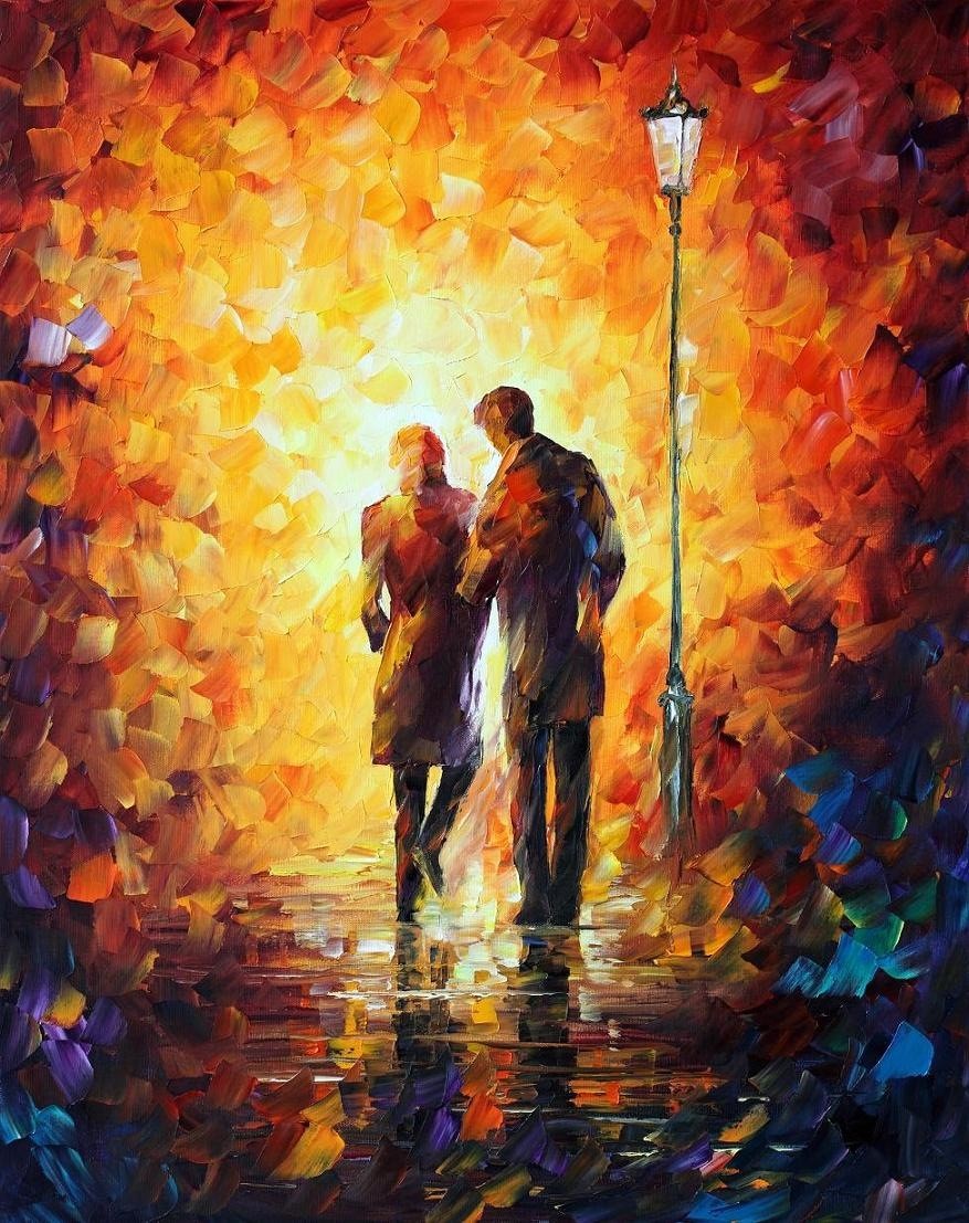 Modern impressionism palette knife oil painting